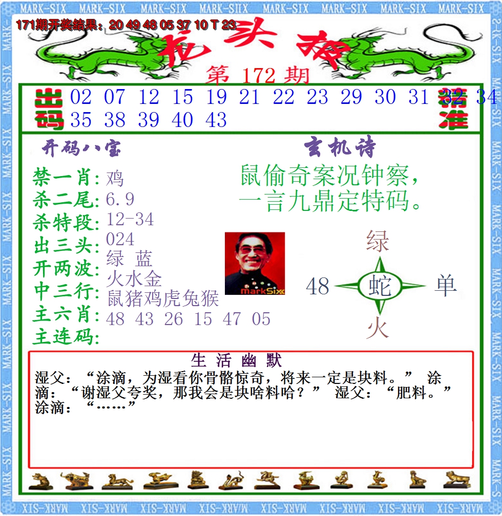 2024172期澳门龙头报