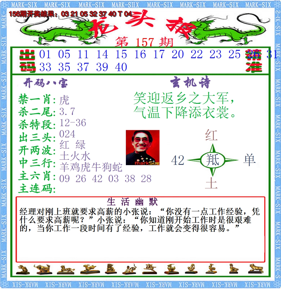 2024157期澳门龙头报