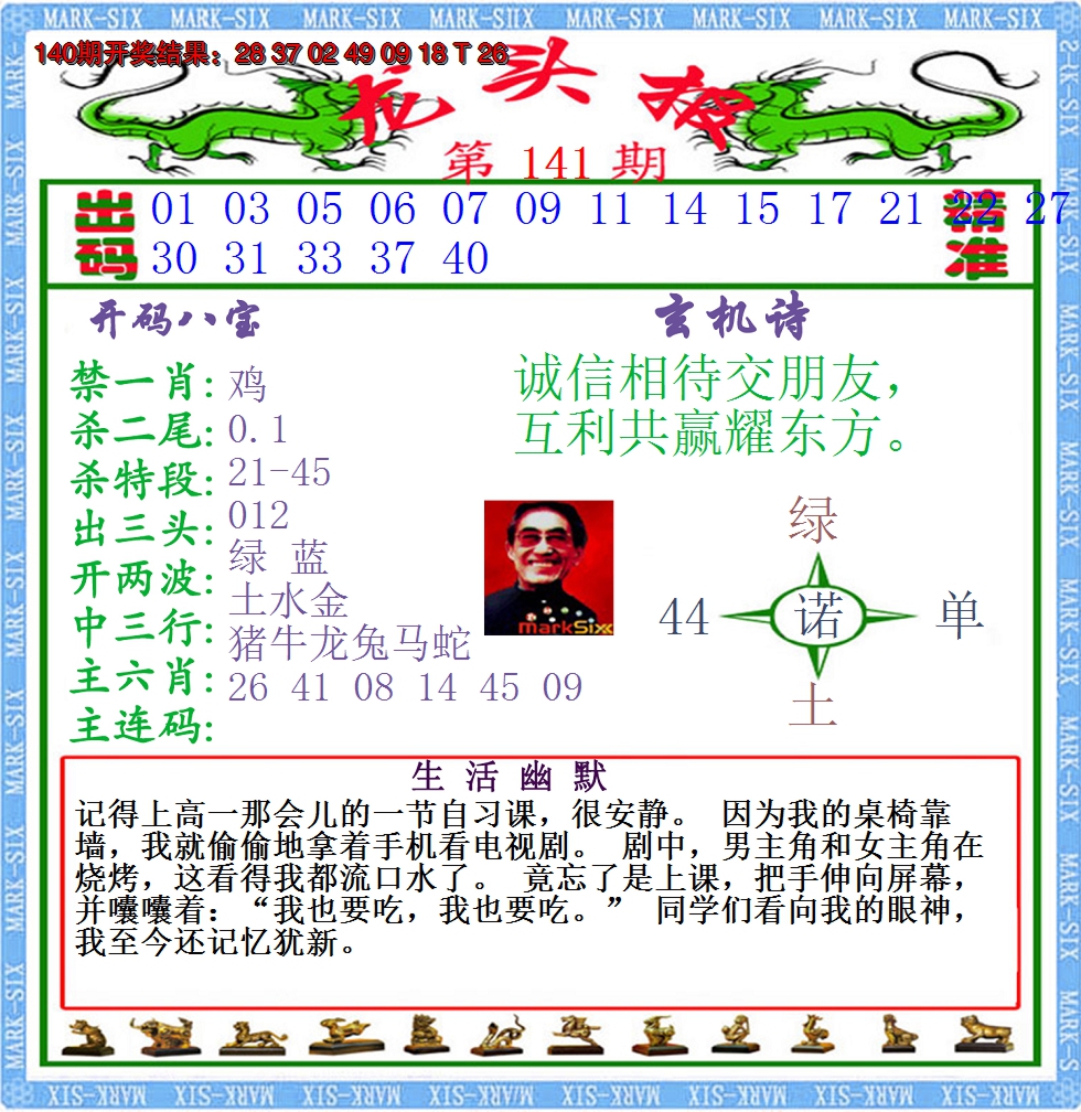 2024141期澳门龙头报