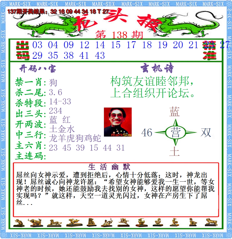 2024138期澳门龙头报