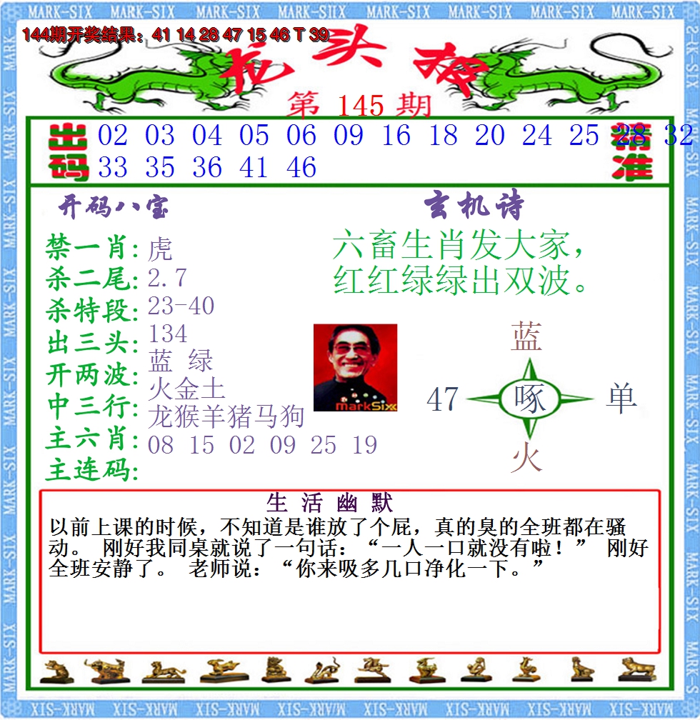2024145期澳门龙头报