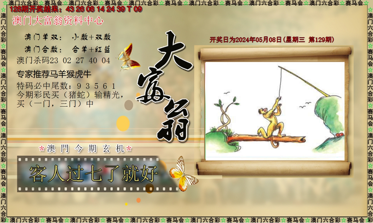 2024129期新大富翁