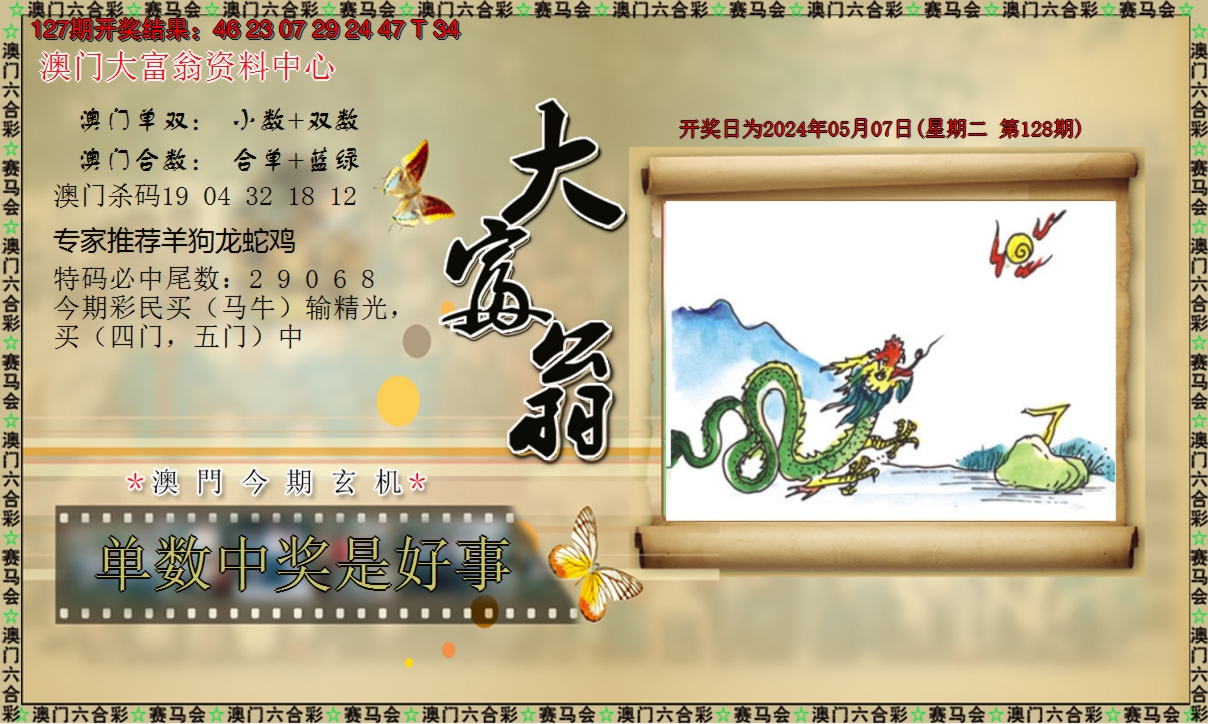 2024128期新大富翁