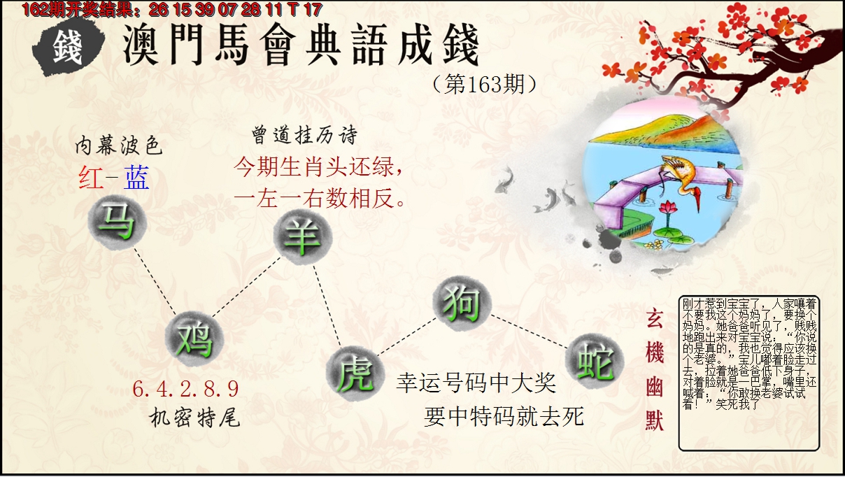 2024163期典语成钱