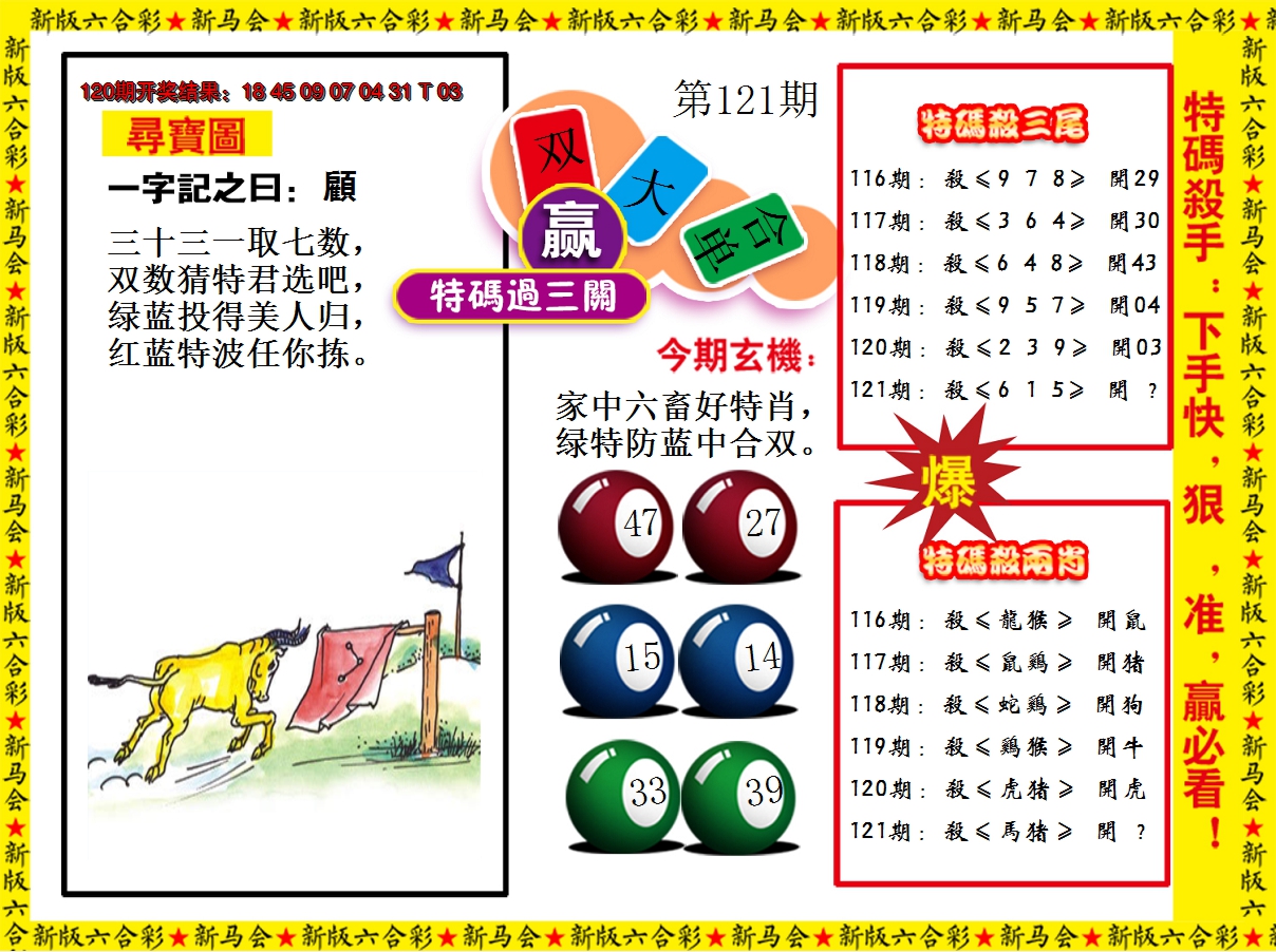 2024121期特码过三关