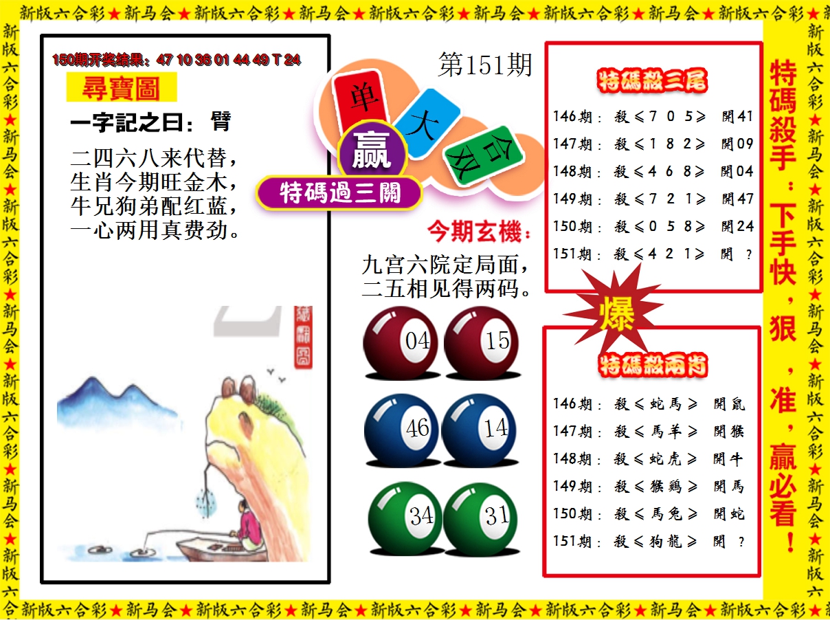 2024151期特码过三关