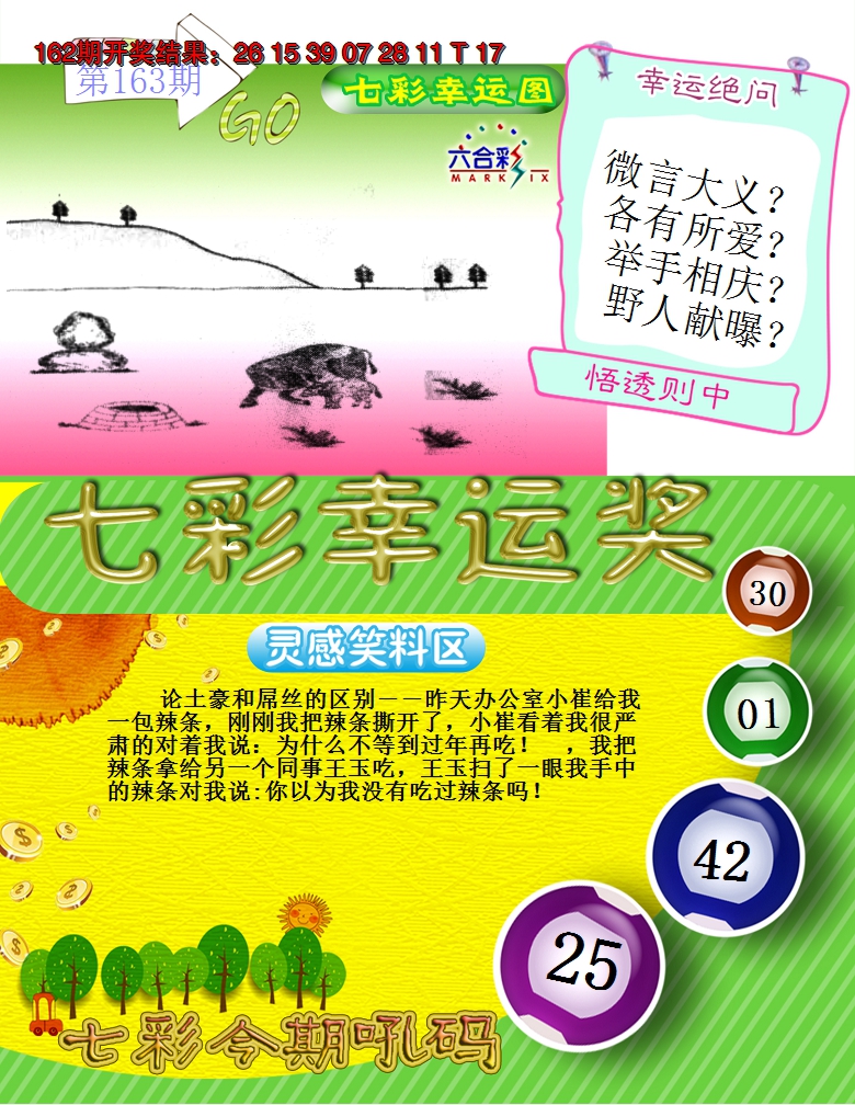 2024163期七彩幸运奖