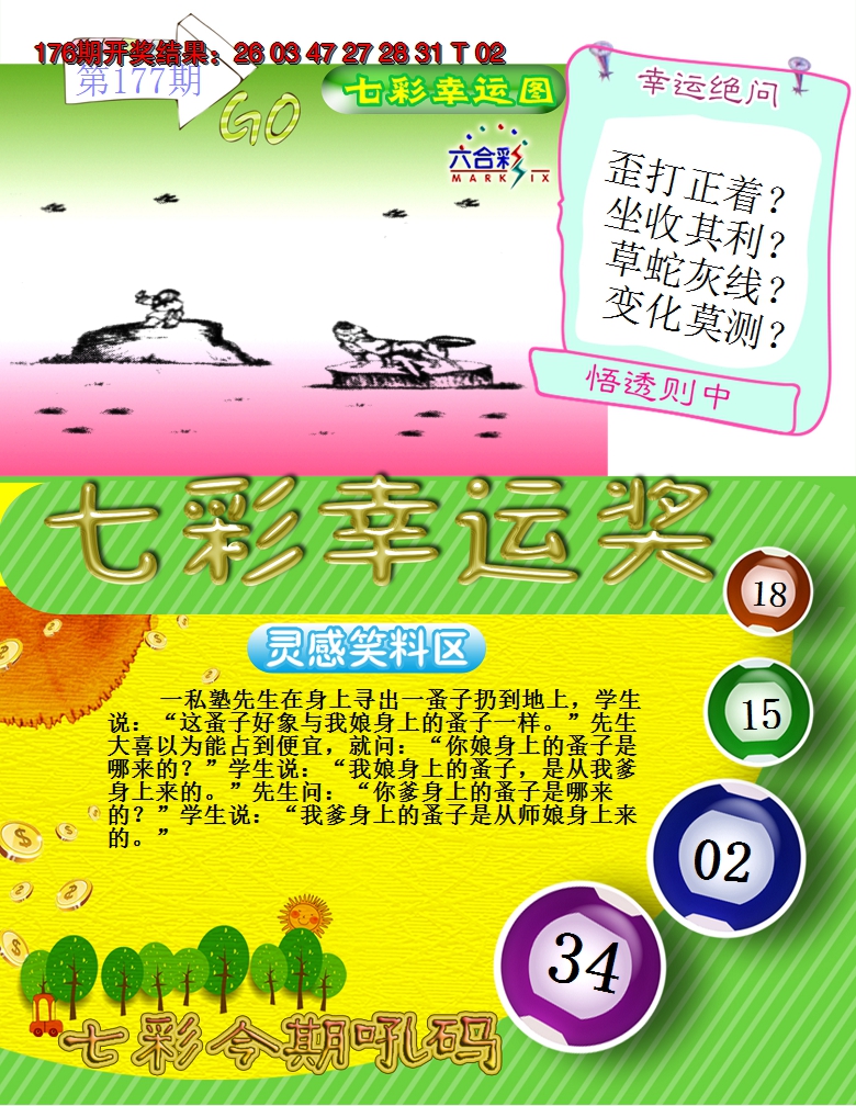 2024177期七彩幸运奖