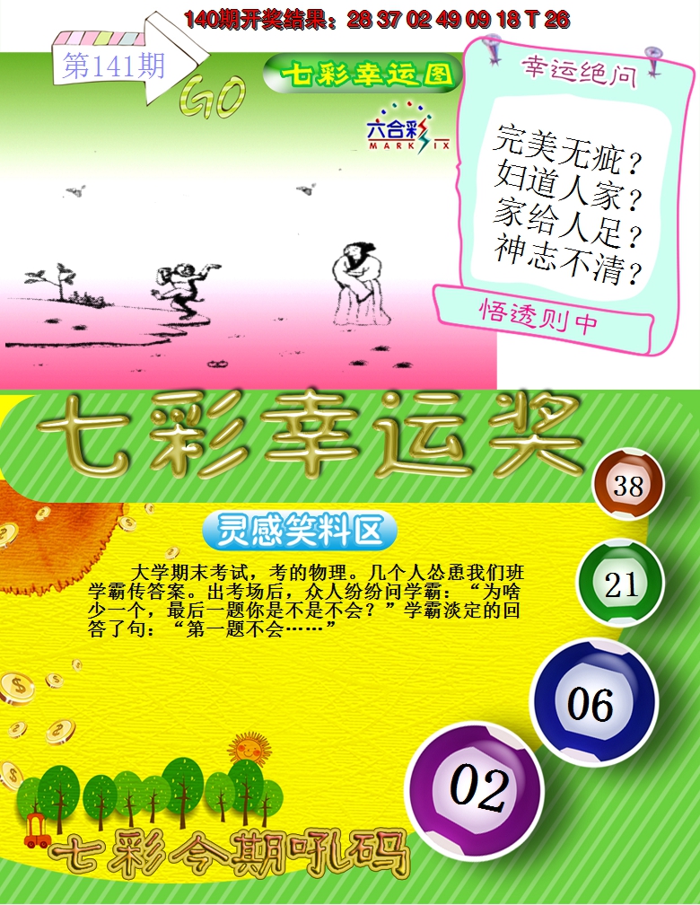 2024141期七彩幸运奖