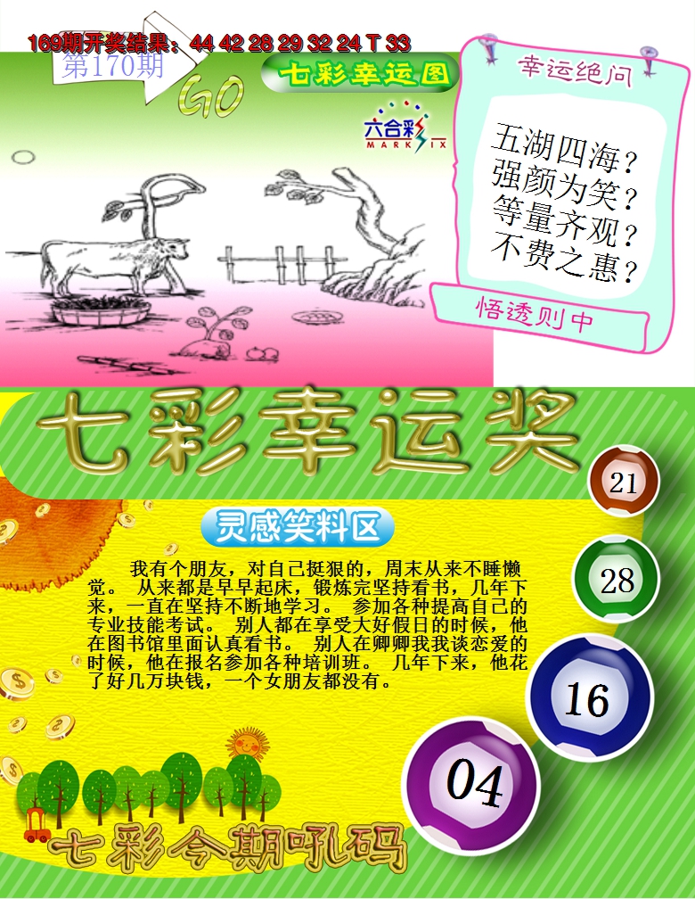 2024170期七彩幸运奖