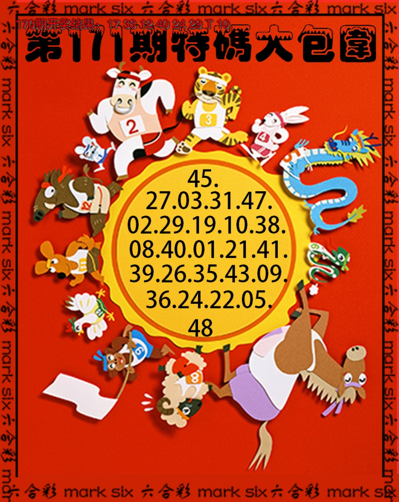 2024171期特码大包围