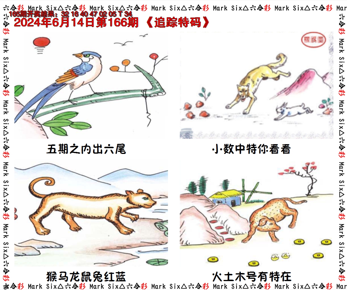 2024166期追踪特码