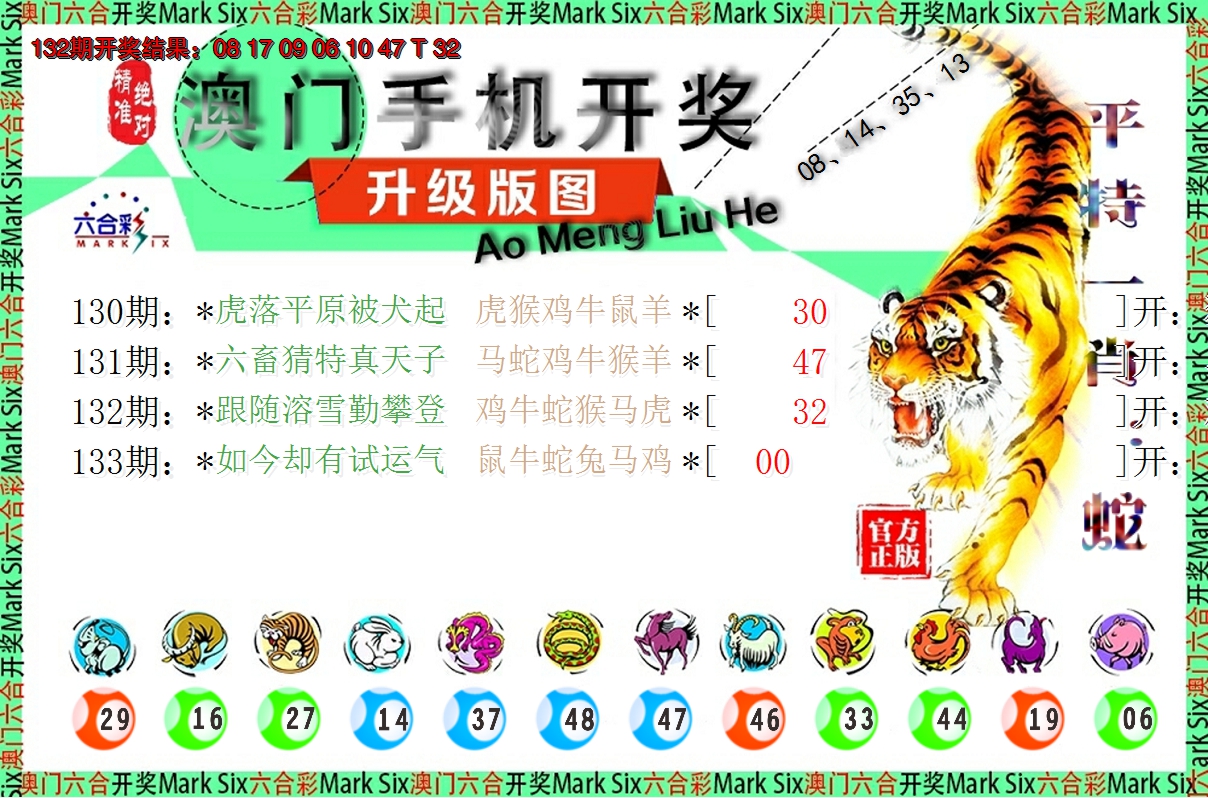 2024133期澳门开奖报