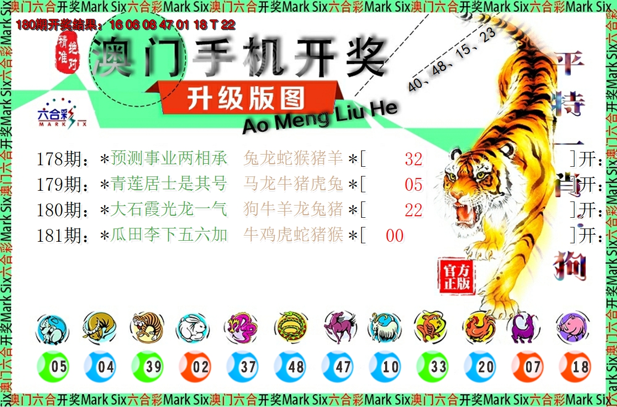 2024181期澳门开奖报