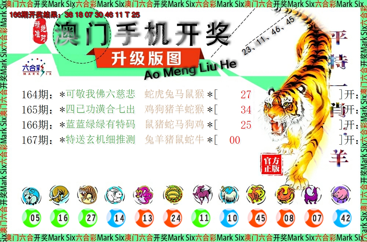 2024167期澳门开奖报