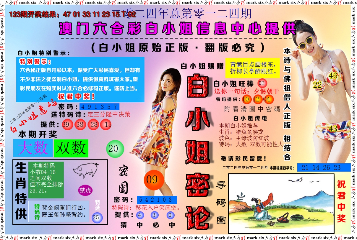 2024124期白小姐密论