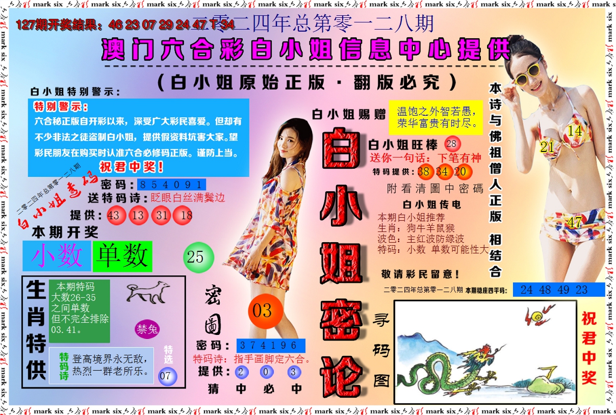 2024128期白小姐密论
