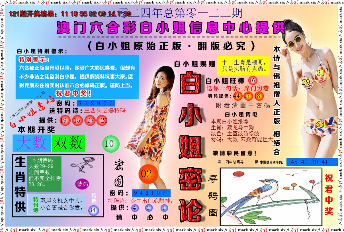 2024122期白小姐密论