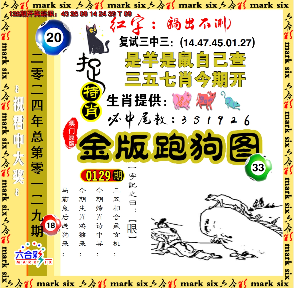 2024129期金版跑狗图