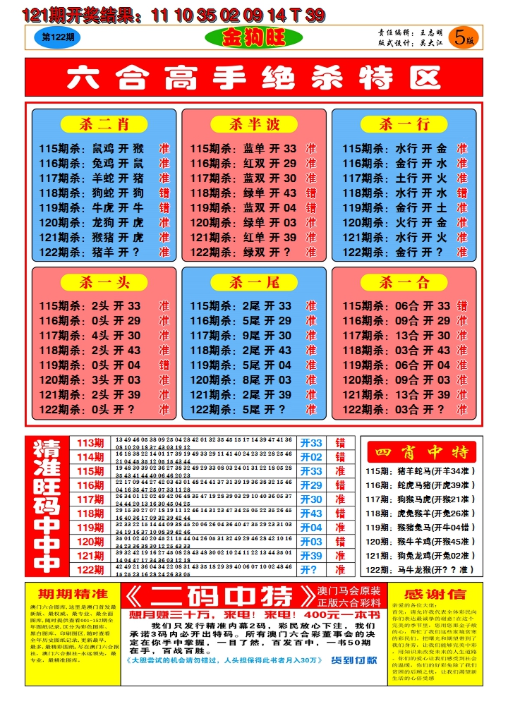 2024122期澳门金狗旺D