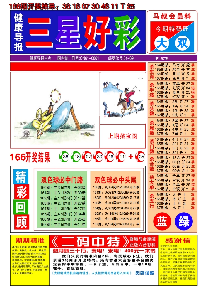 2024167期澳门三星好彩A