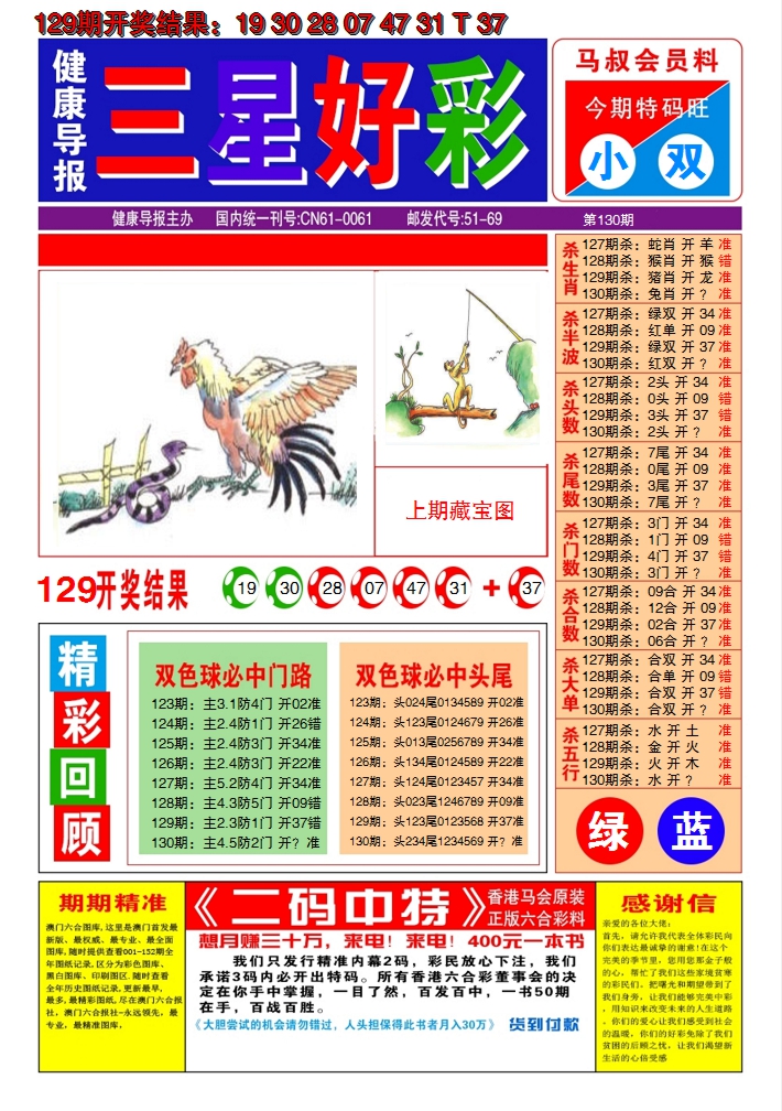 2024130期澳门三星好彩A