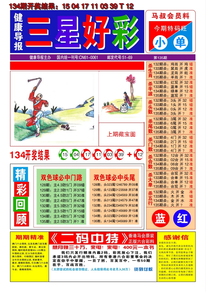 2024135期澳门三星好彩A