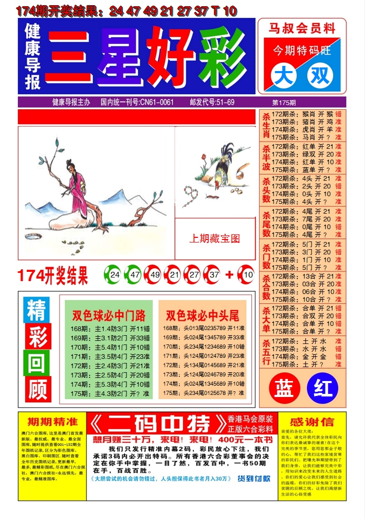 2024175期澳门三星好彩A