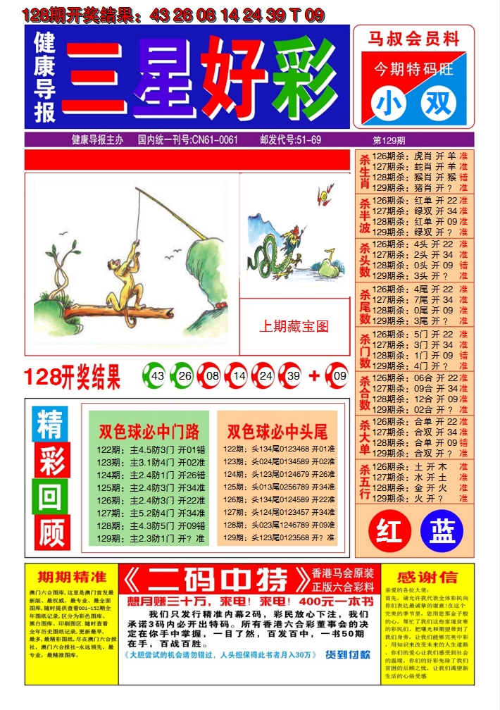 2024129期澳门三星好彩A