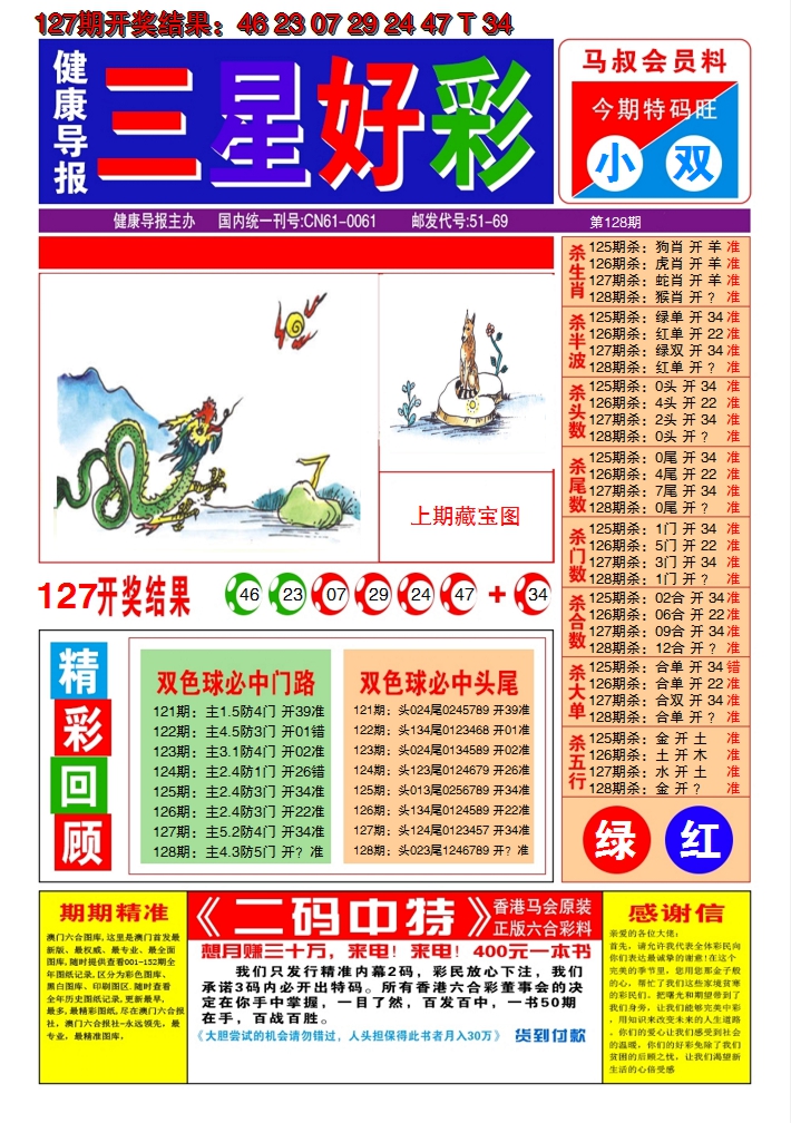 2024128期澳门三星好彩A