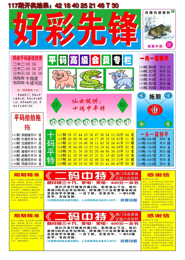 2024118期好彩先锋D
