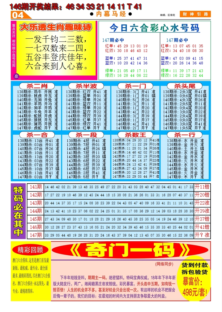 2024147期财神引路C