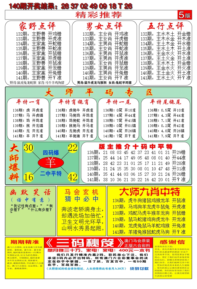 2024141期澳门六合梦D