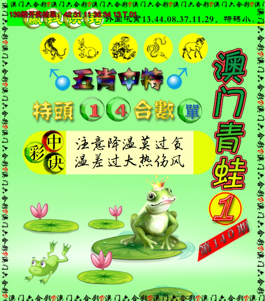 2024140期青蛙系列1