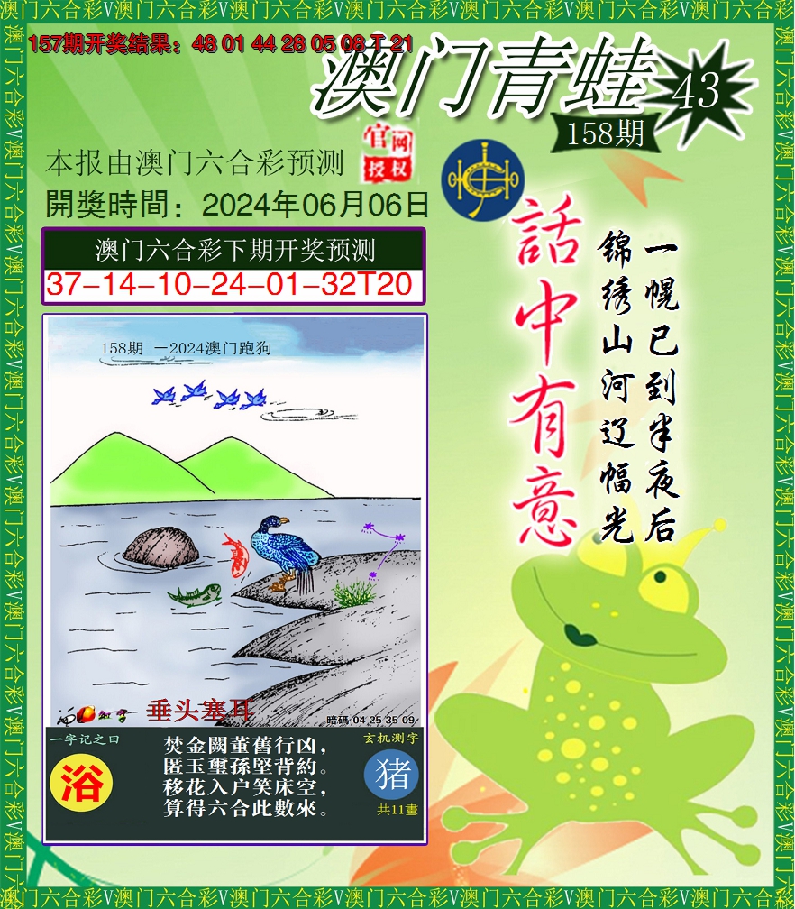 2024158期青蛙系列43