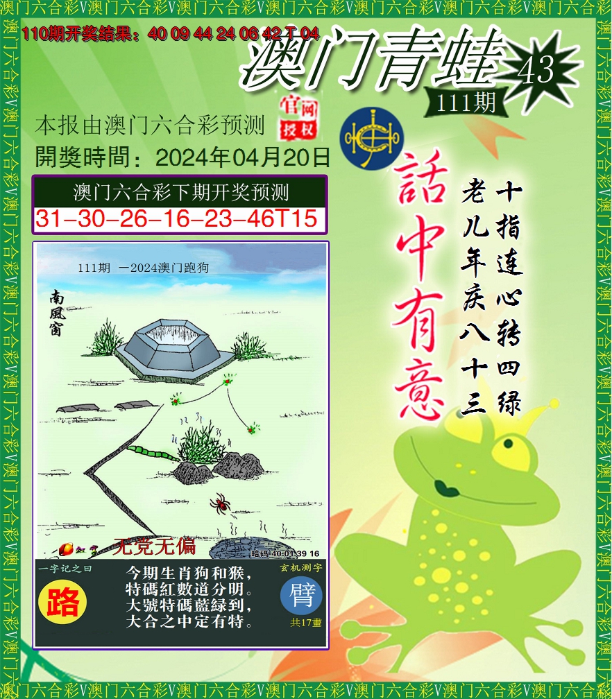 2024111期青蛙系列43