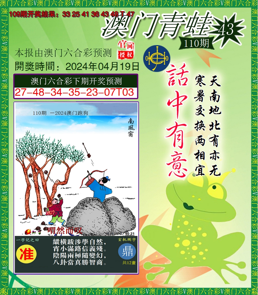 2024110期青蛙系列43