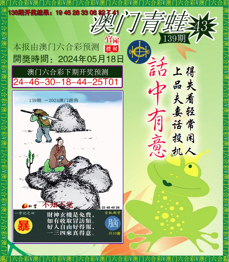 2024139期青蛙系列43