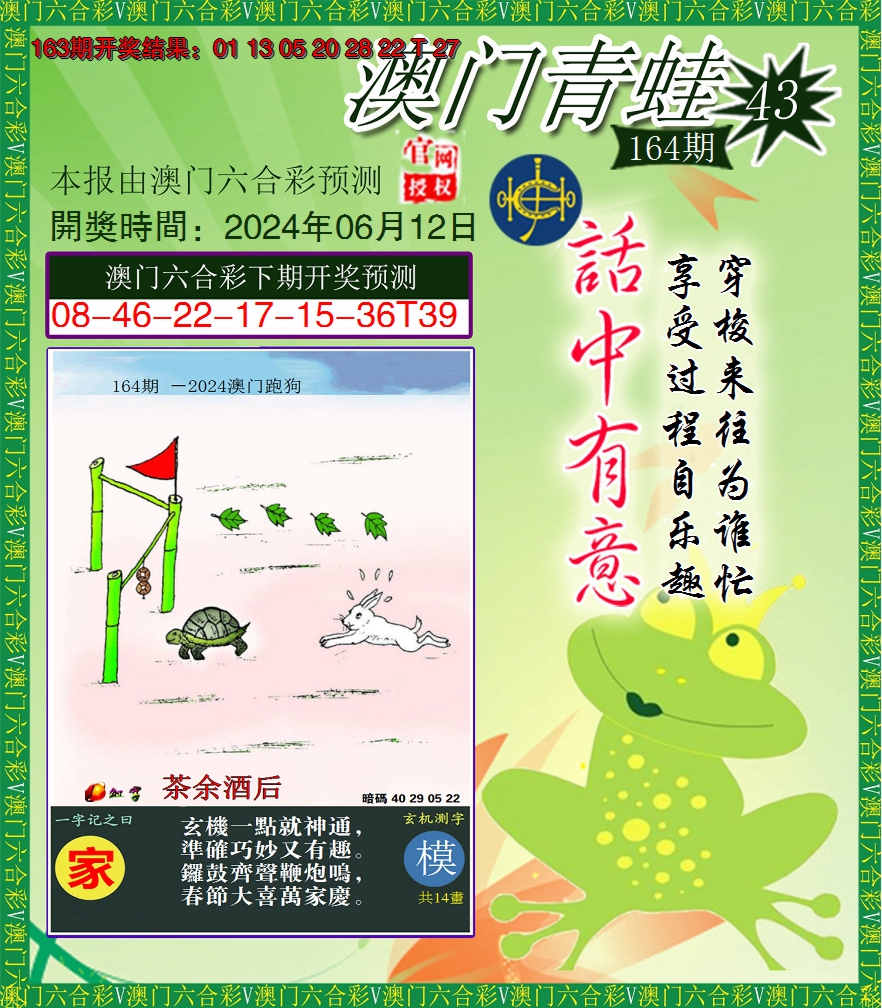 2024164期青蛙系列43