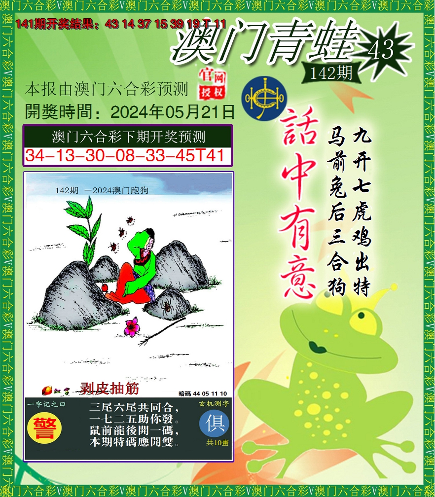 2024142期青蛙系列43