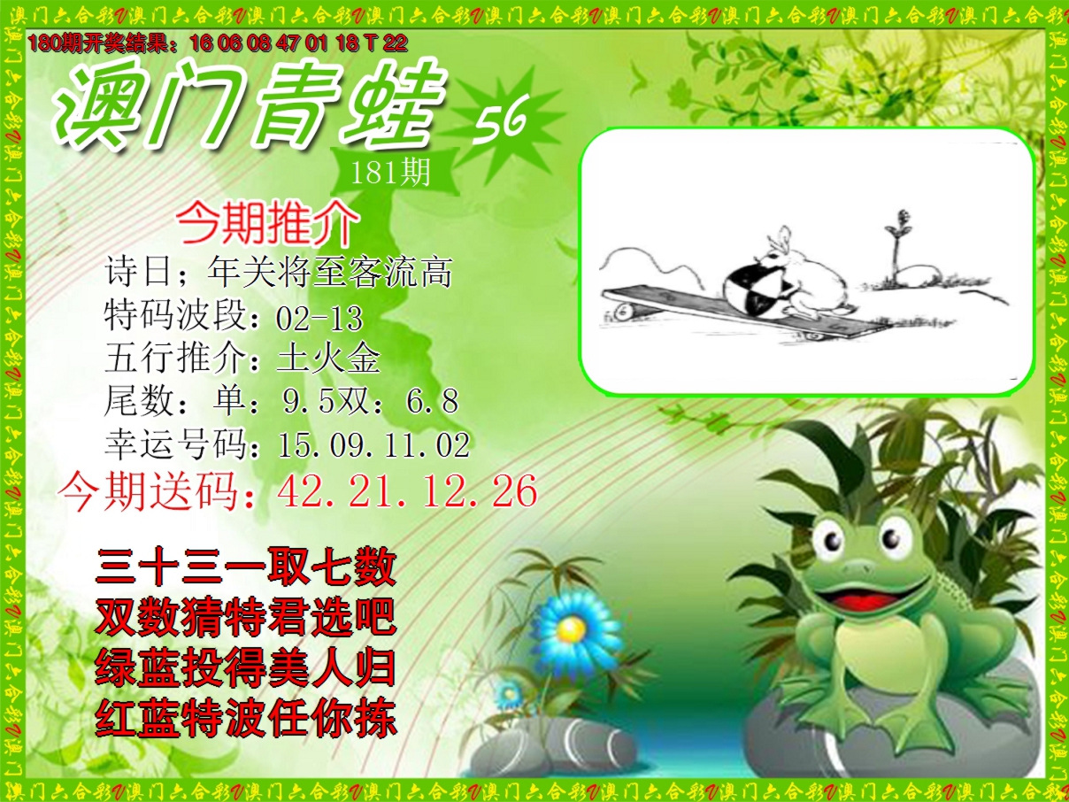 2024181期青蛙系列56