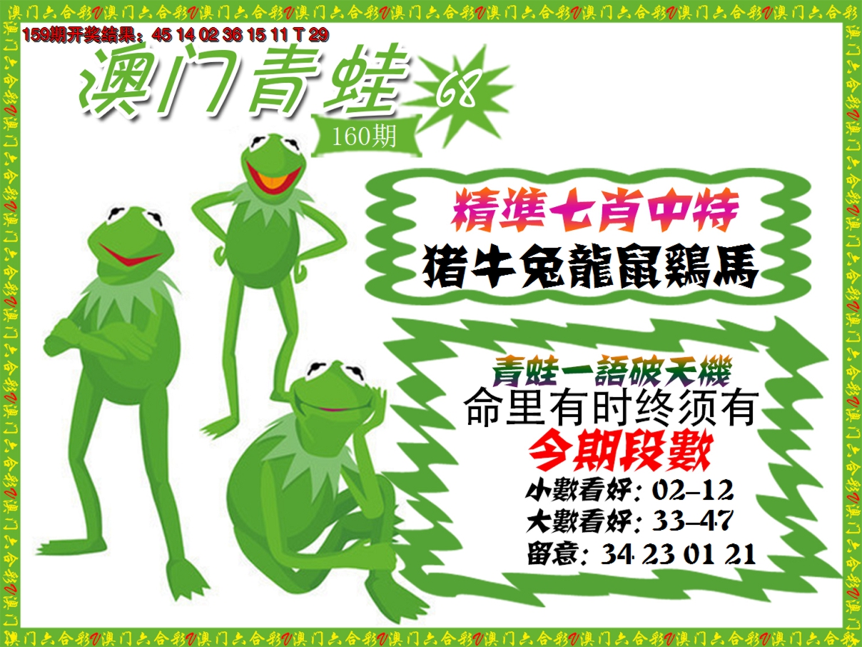 2024160期青蛙系列68