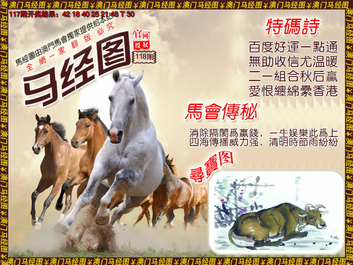 2024118期马经系列1