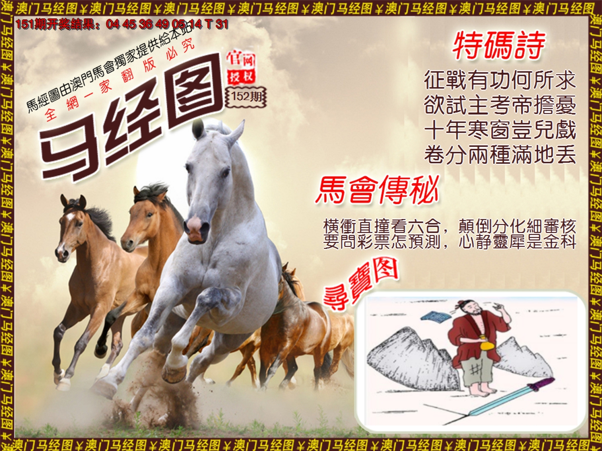 2024152期马经系列1