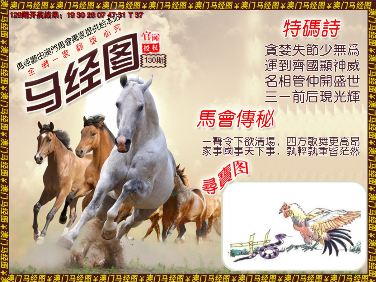 2024130期马经系列1