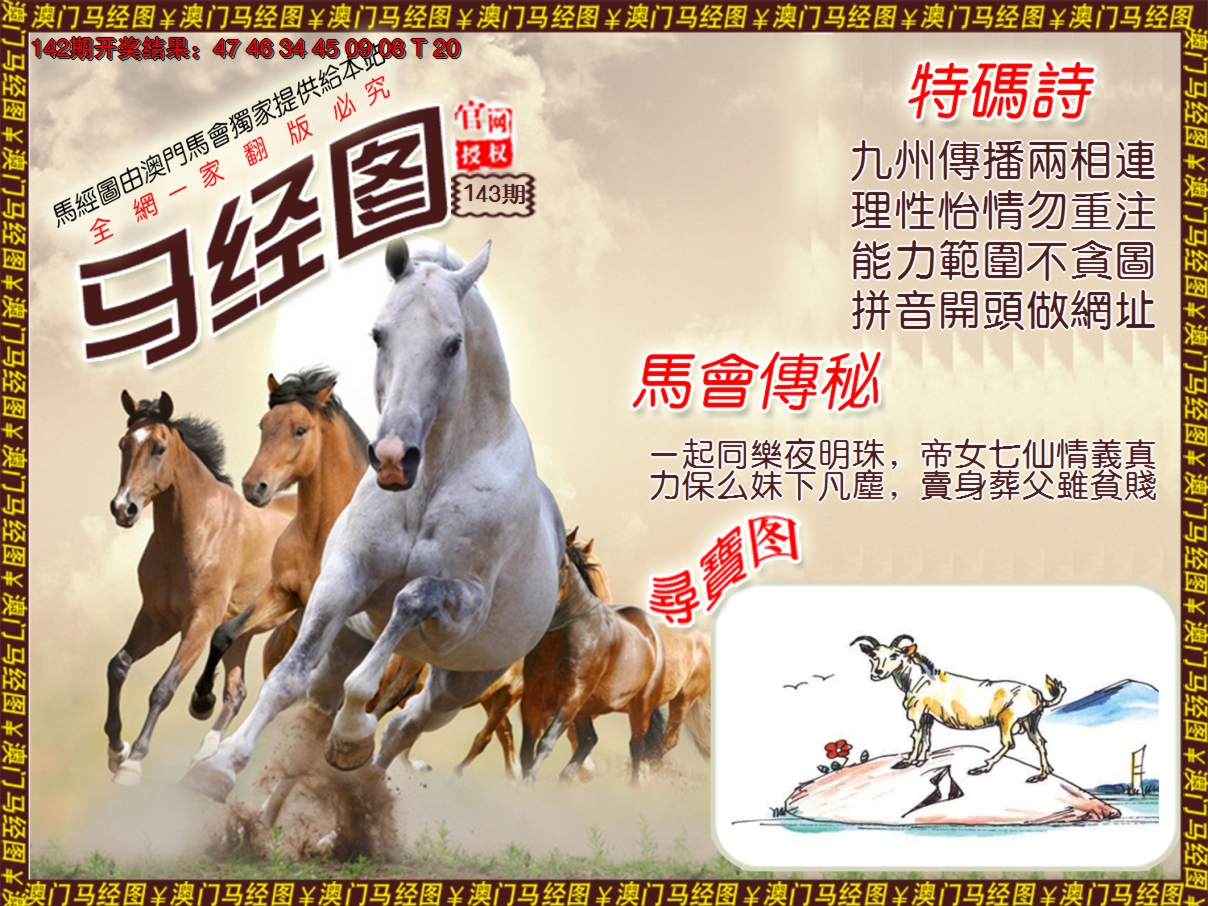 2024143期马经系列1