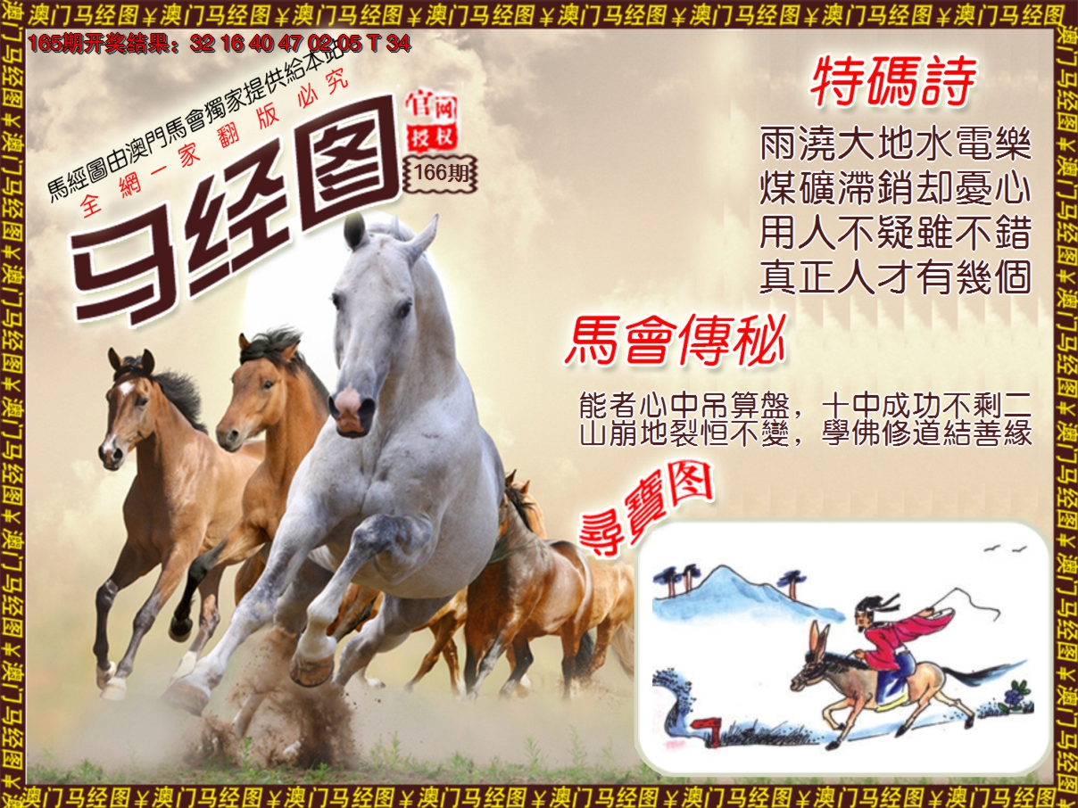 2024166期马经系列1