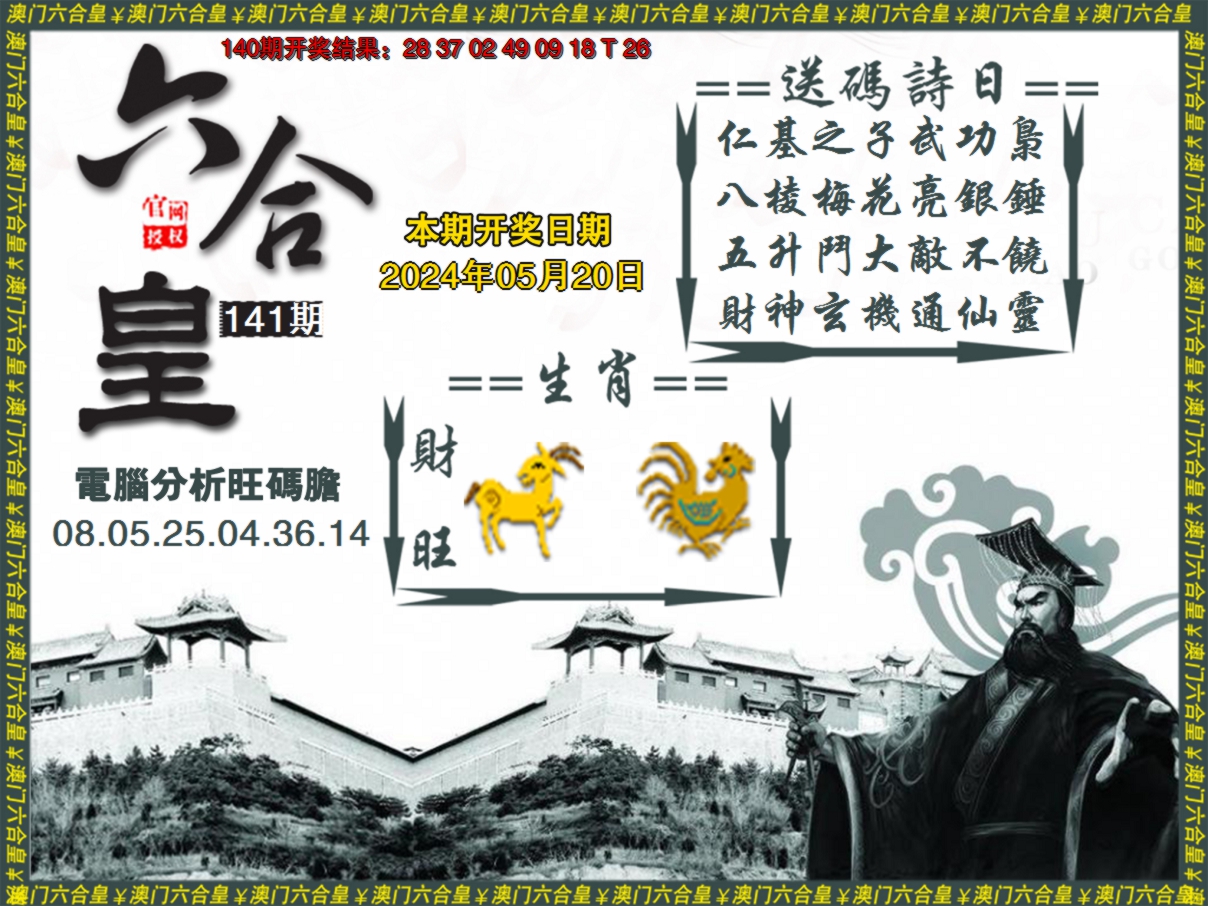 2024141期六合皇系列3