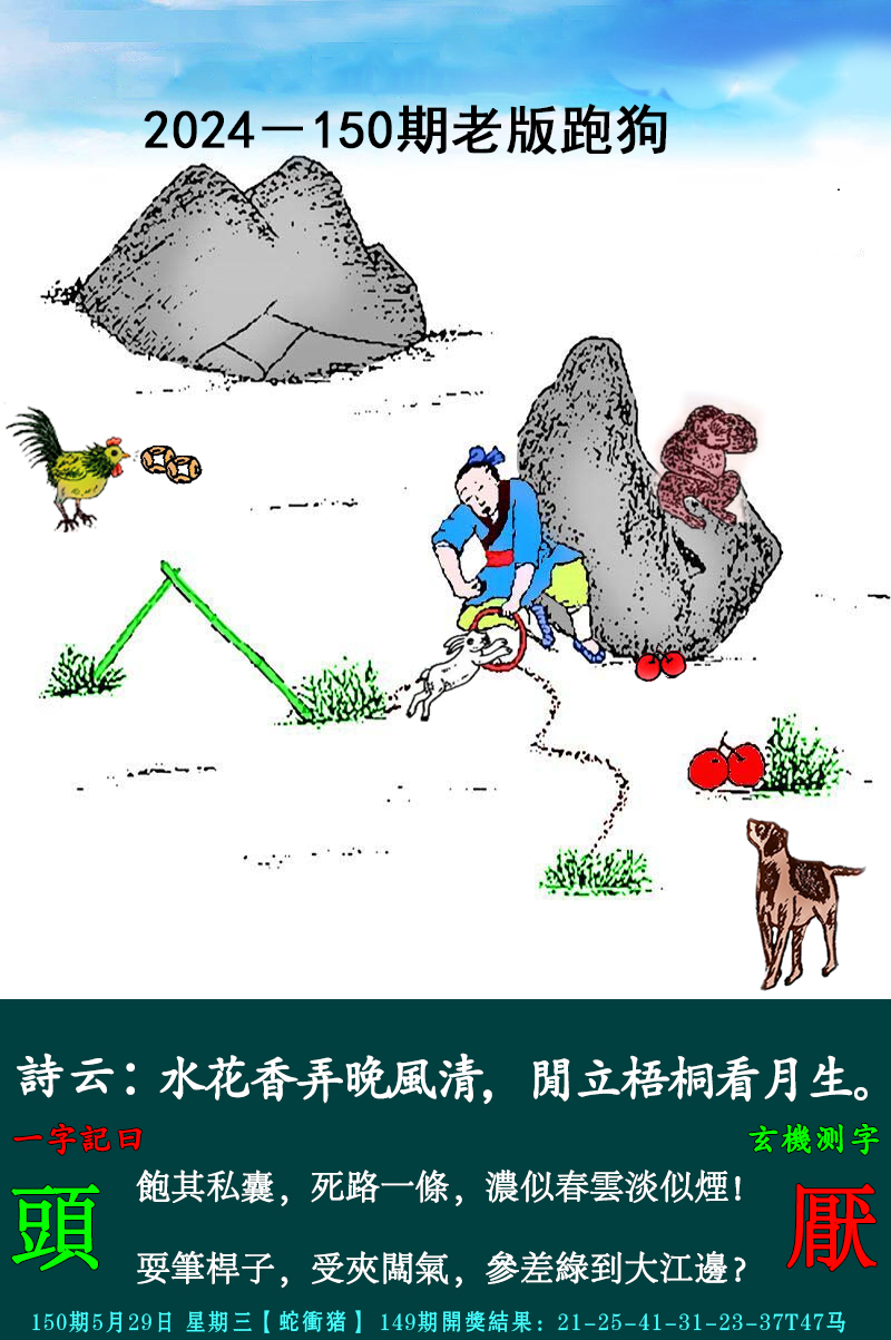 2024150期老跑狗图