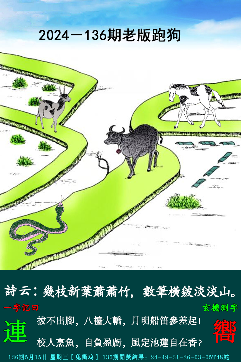2024136期老跑狗图